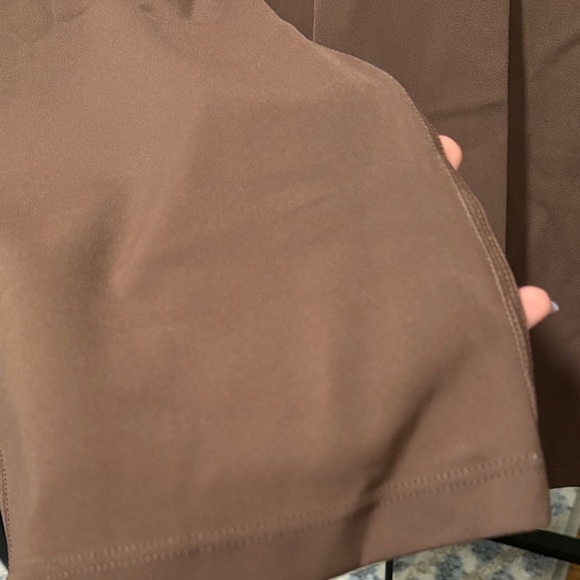 Tan Long Sleeve Crop Top and Leggings - Picture 6 of 7